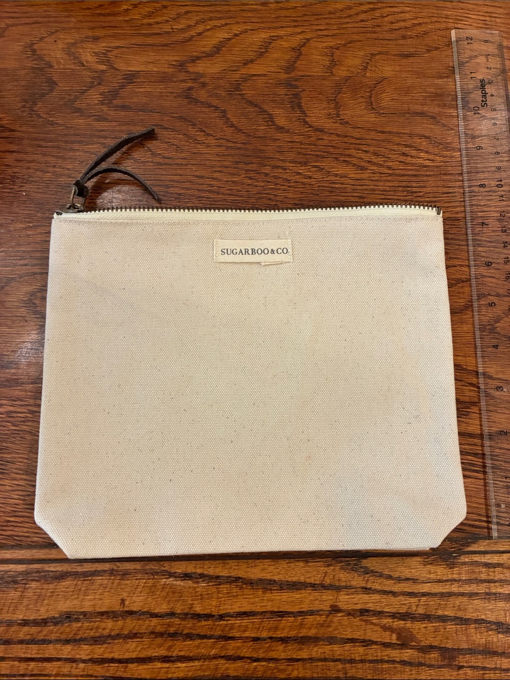 Sugarboo & Co. Natural Canvas Toiletry Pouch